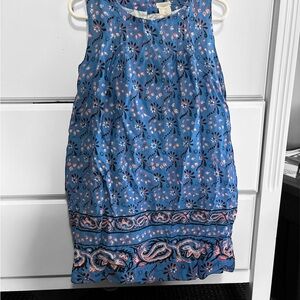 Crewcuts Blue Floral feminine Kids Dress size 6